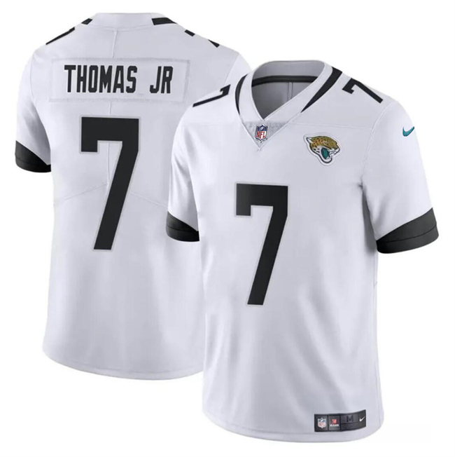 Youth Jacksonville Jaguars #7 Brian Thomas Jr White 2024 Draft Vapor Untouchable Limited Stitched Jersey